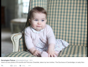 Princesse Charlotte en novembre 2015